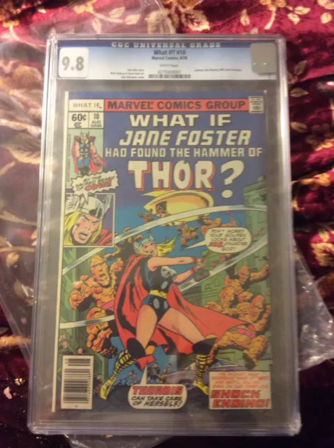 What If 10 CGC 9.8 NM 1st appearance of Jane Foster as Thor. 🤑🤩😎