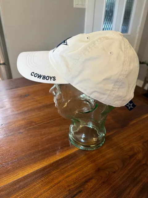 DALLAS COWBOYS AUTHENTIC Apparel White Adjustable NFL Hat Cap OSFA $13. ...