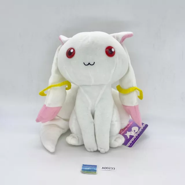 Kyubey A233 Puella Magi Madoka Magica Sitting 10" Banpresto Plush Tag Japan Doll