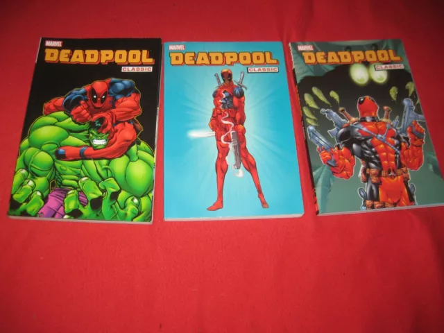 Deadpool 1-17 Classic Volume 1 2 3 Vol New Mutants 98 Xmen 1-4 Tpb Graphic Novel