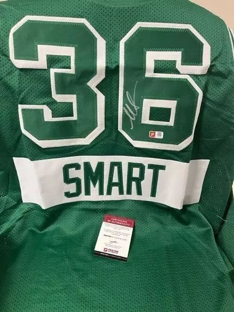 Marcus Smart Autographed Boston Celtics Signed Custom Jersey XL Beckett BAS  COA