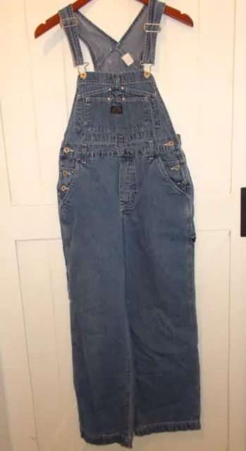 VTG Jordache Denim Carpenter Bib Overalls Women's Size S (3-5) Blue Jeans Y2K