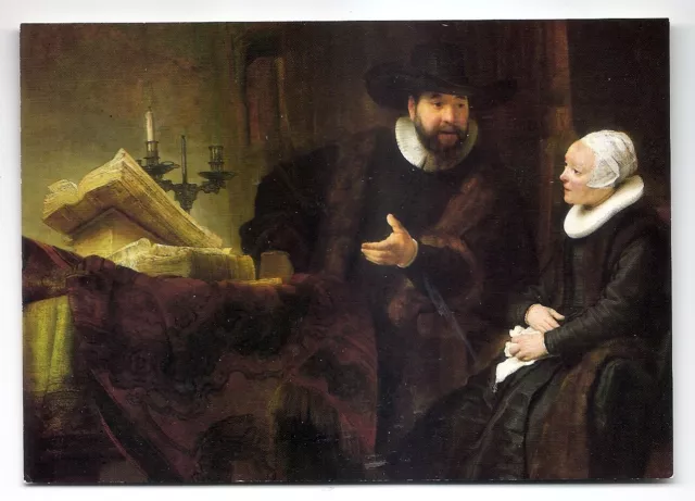 POSTCARD - The Preacher Anslo - Rembrandt - Pristine