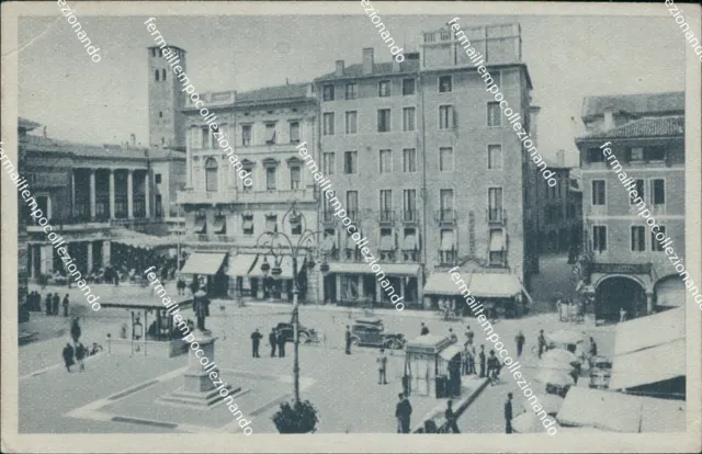 cn727 cartolina padova  citta' piazza cavour veneto