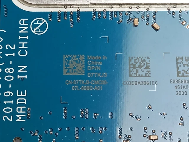 DELL INSPIRON 5593 Laptop Motherboard CPU i3-1005G1 1.20 GHz DDR4 ...