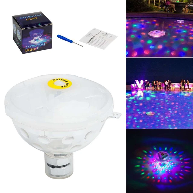 FLOATING UNDERWATER RGB LED Disco Light Glow Show Swimming Pool Hot Tub