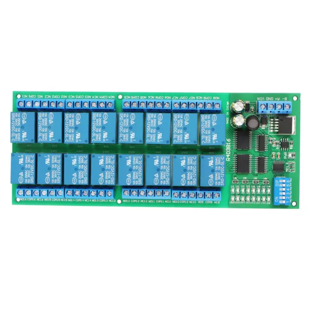 RS485 Relay Module 16 Channel RTU PCB Board Industrial Control Components 12 OBF