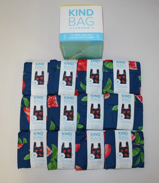 12 Stück KIND BAG London  Faltbare Einkaufstasche  Einkaufsbeutel 10kg Mini #