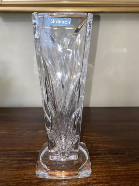 Shannon Crystal Godinger “Serenade” Crystal Vase Vintage Cut Crystal