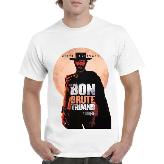 T-shirt Western 'Le Bon, La Brute Et Le Truand' - Noir, Taille XL - Neuf