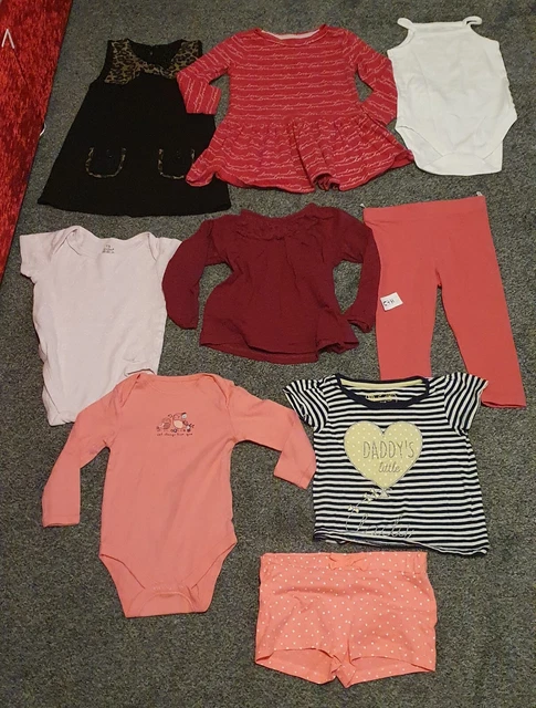 bundle joblot baby babies clothes size 12-18 months dress top trouser shorts set