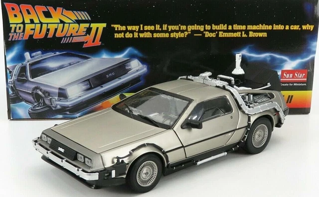 Voiture En Métal DELOREAN 2 RETOUR VERS LE FUTUR II 1/18