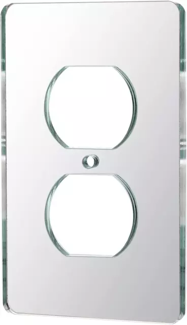 Mirror Light Switch Plates Double Hole Outlet 4.72" X 2.91" Switch Light Cover D