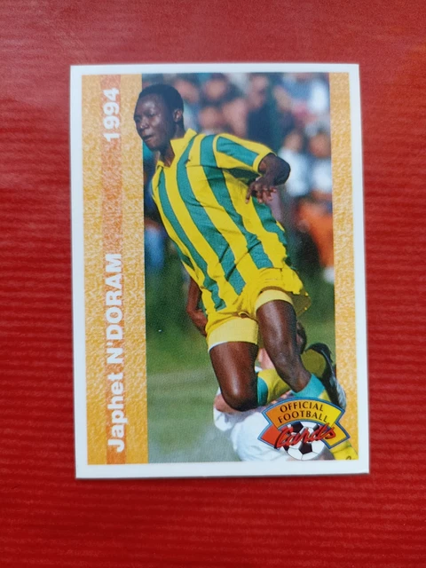 CARD PANINI FOOTBALL CARDS 1995 JAPHET N'DORAM