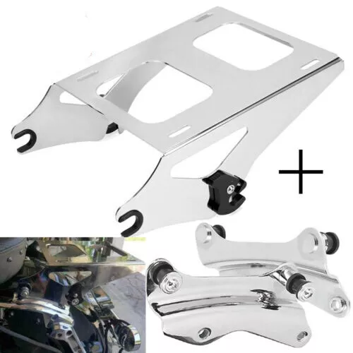 2Up TwoUp Tour Pak Pack Mount Trunk Rack 4 Point Docking Kit For Harley Touring