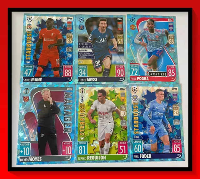 21-22 Topps Match Attax Champions League Extra Trading Cards  -  Crystal