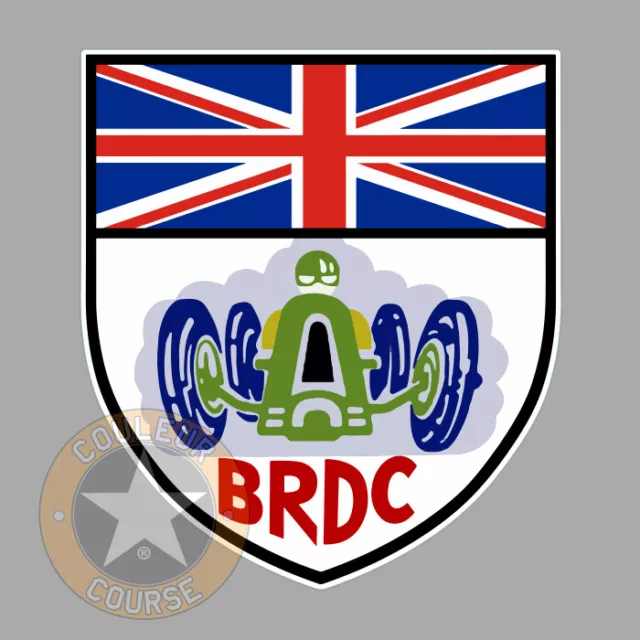 BRDC BRITISH RACING 10cm AUTOCOLLANT STICKER BA074