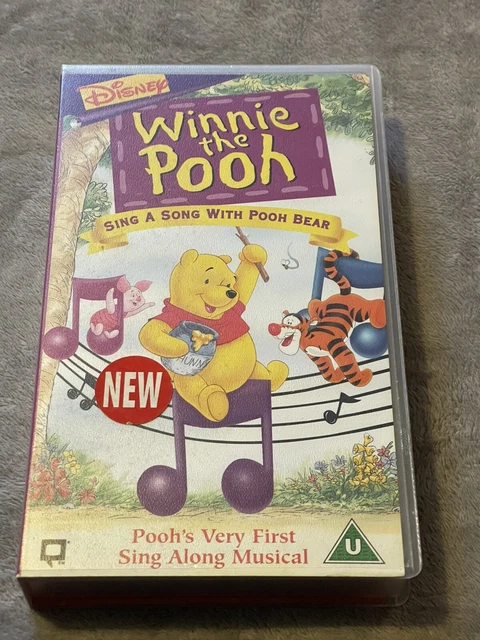 Sing A Song With Pooh Bear Vhs WINNIE THE POOH Sing A Song With Pooh Bear VHS Video Tape Vintage