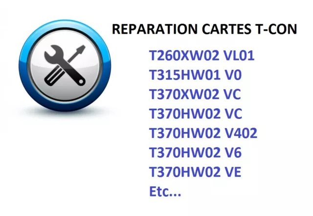 Reparation T370Hw02 V402 V6 Vc T370Xw02 Ve T315Hw01 V0 T260Xw02 Vl01 T370Hwo2