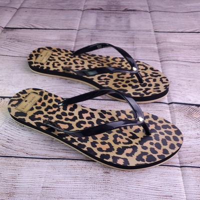 Kate Spade Leopard Print Thong Sandals Womens Sz 10 Flip Flop Sandal