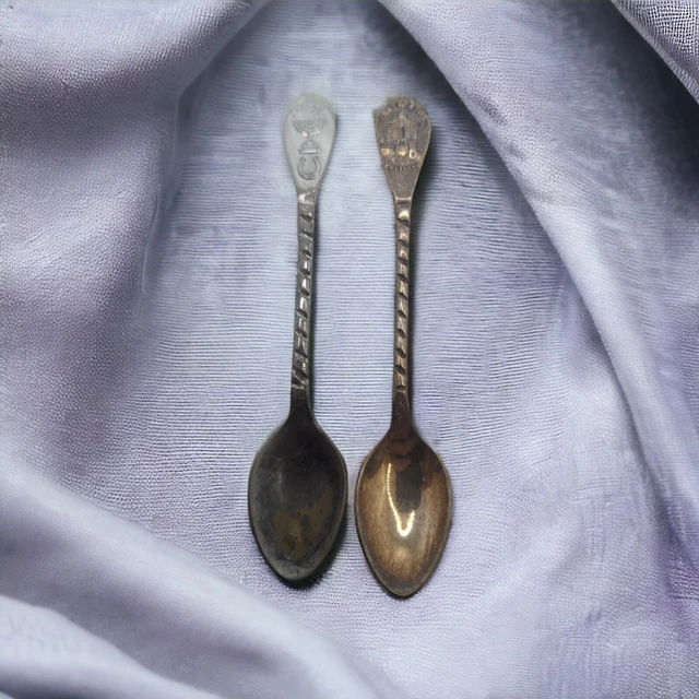 Lot de 2 cuillères bébé silicone et bois Gris perle/Camel - Little Bimbouts