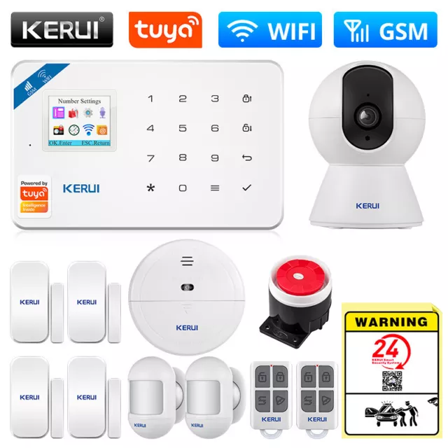 Smart Alarm System Home WIFI GSM Burglar Motion Sensor Durable Tuya App Security