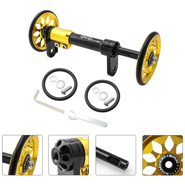 Bike Telescopic Bar Accessories Folding Wheels Extender Rod Extension