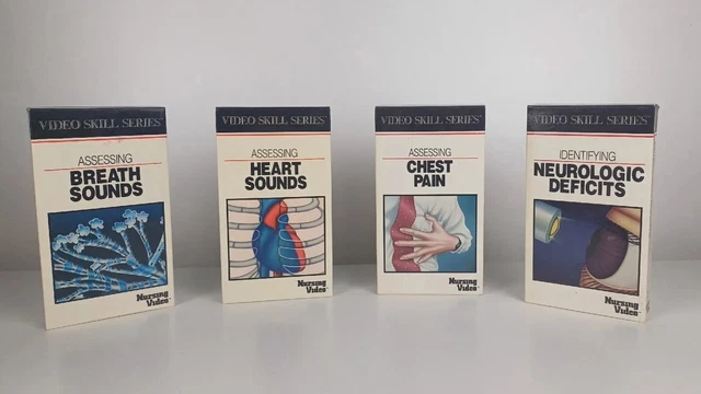 VHS NURSING VIDEO Video Skill Series 4 Breath Sounds Heart Sounds  