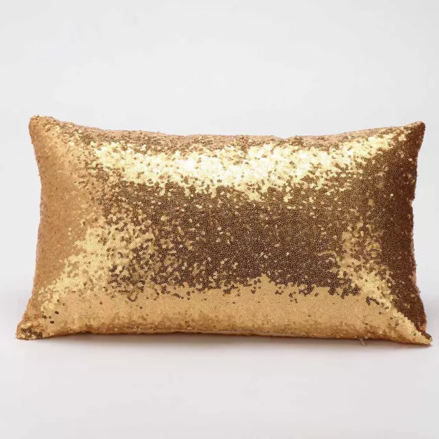 Magic Glitter Sequins Pillow Case Throw Waist Cushion Cover Room Sofa Decor OAU 2
