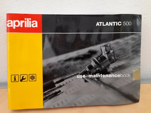 Aprilia Libretto Uso E Manutenzione Istruzioni Ita/en/fr/de ATLANTIC 500