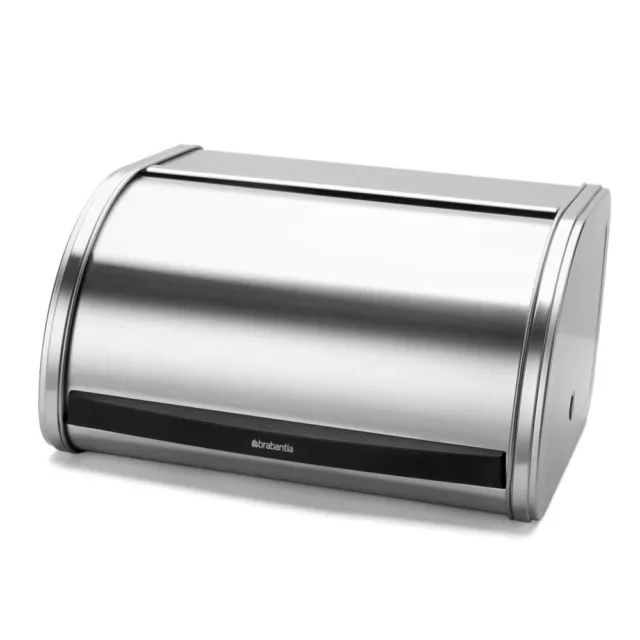 NEW Brabantia Roll Top Bread Bin Medium Matte Steel