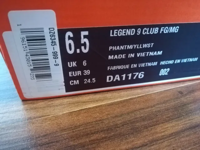 Nike Tiempo Legend 9 Club MG Herren Fussball Schuhe DA1176-002 Sport Laufen 39 3