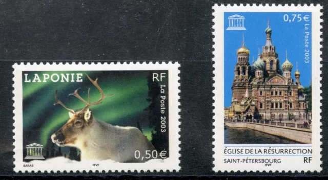 stamp / TIMBRE SERVICE 128/129 NEUF ** UNESCO / 2003