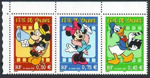 STAMP / TIMBRE FRANCE NEUF N° T3641a Triptyque 3641a+3643+3642 FETE DU TIMBRE