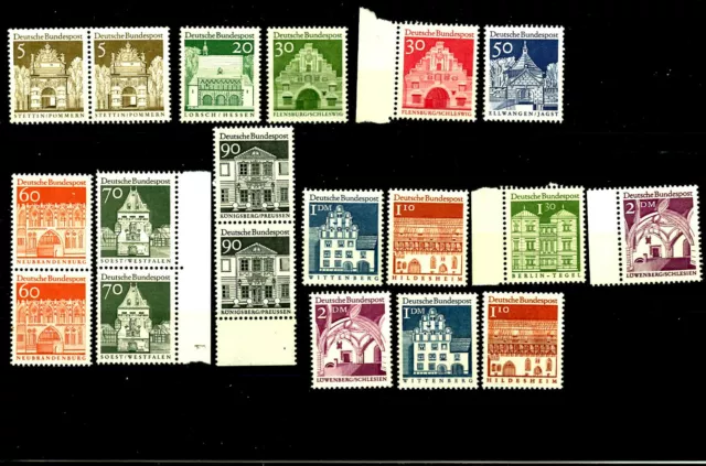 BRD_1966 Mi.Nr. 489-503 Deutsche Bauwerke (II)_03
