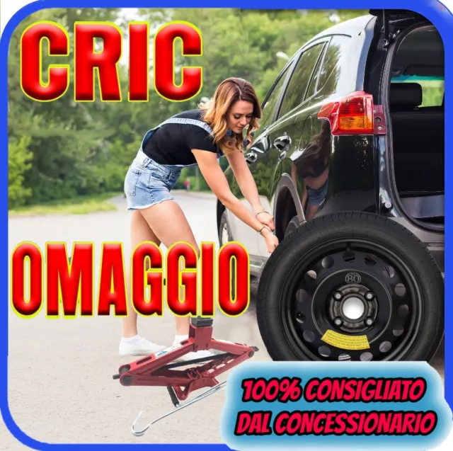 RUOTINO DI SCORTA 16 Ruota 4 Fori Per Fiat Abarth 500 Con kit Cric Crick  Ricambi EUR 130,99 - PicClick IT