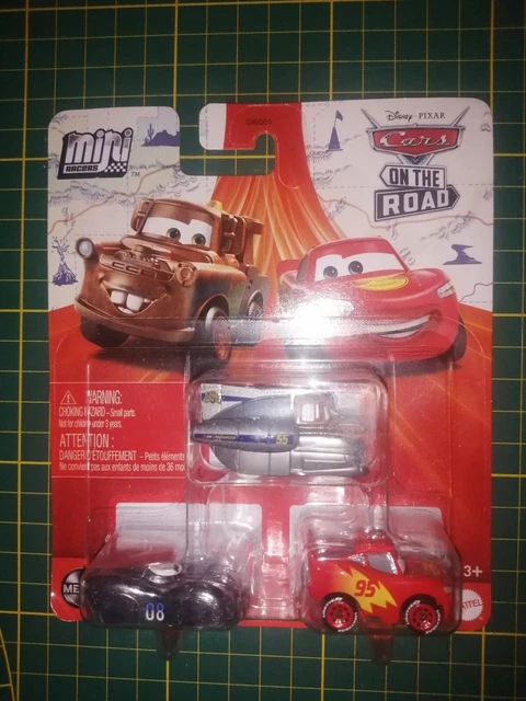 1 Lot 3 mini voitures cars racer Disney Pixar Mattel en metal neuf news 2023