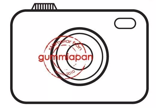 Gummiapan Gummistempel 13100203 - Kamera Fotoapparat Urlaub Foto Bilder Motiv