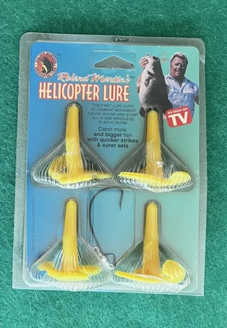 VINTAGE FISHING ROLAND Martin Helicopter Lure LOT, 80 Piece NEW