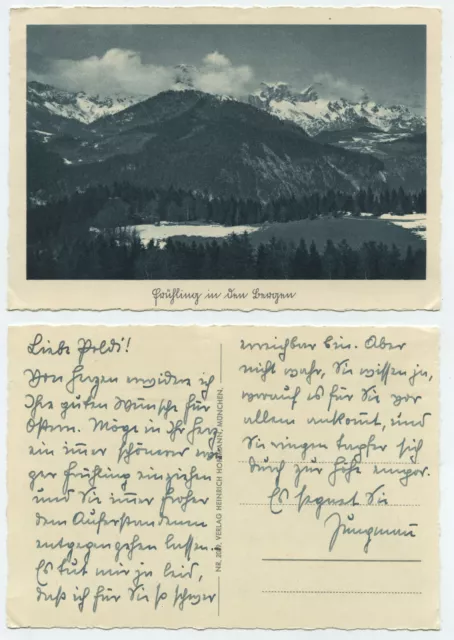 69641 - Spring in the Mountains - Old Postcard