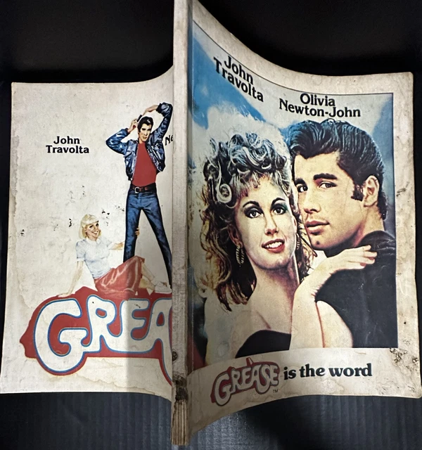 Rare Vintage-Olivia Newton John-John Travolta On Cover-Book Song Lyric-Abba