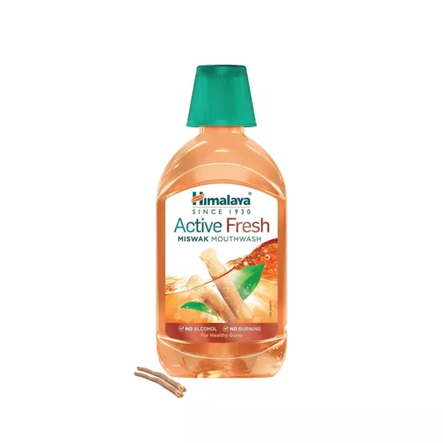Himalaya Active Fresh Miswak Mouthwash | 215 ML | FREE SHIPPING