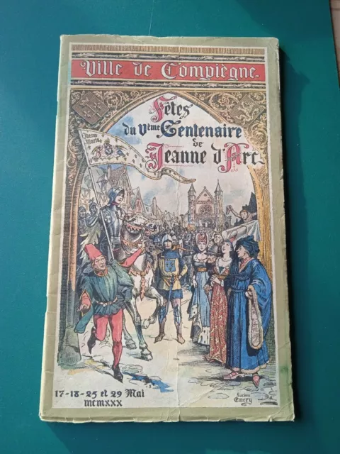 Jeanne d'arc programme fetes du Veme centenaire ville de compiegne 1930