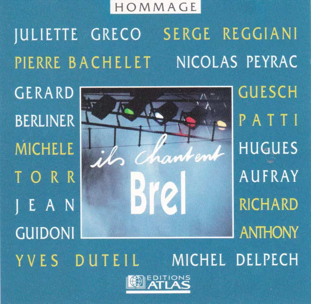 Cd Chantent Jacques Brel 12T Bachelet/Torr/Reggiani/Guidoni/Delpech/Greco/Duteil