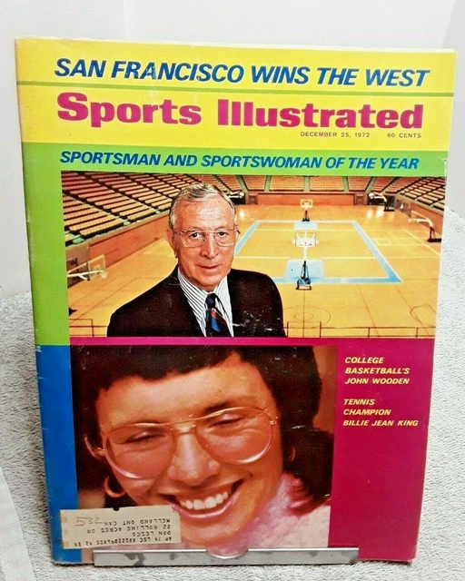 SPORTS ILLUSTRATED DECEMBER 1972 John Wooden Billie Jean King Sports