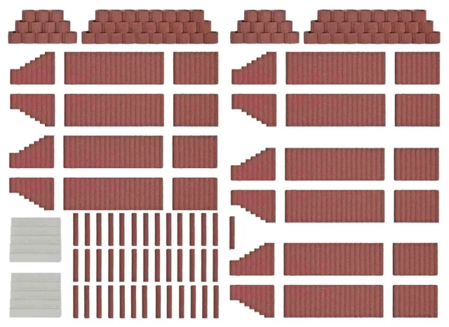 Busch 7871 Planters & Palisades (Brown) Kit