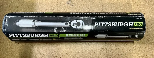 Pittsburgh Professional 1/4" Drive Click Stop Torque Wrench (2696)