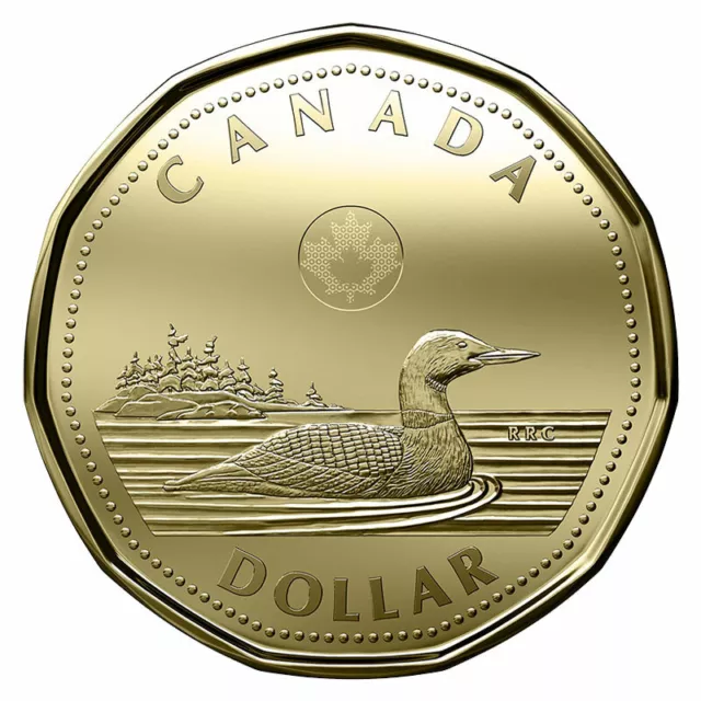 BU 2022 Loonie Canada One Dollar $1 Loon coin Queen Elizabeth II