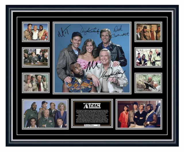 The A-Team Tv Series A Team Mr T Signed Limited Edition Framed Memorabilia 2