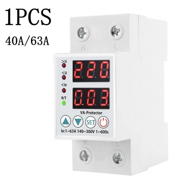 Dual Display 4063A 230 V verstellbarer Überspannungsschutz über Unterspannungs